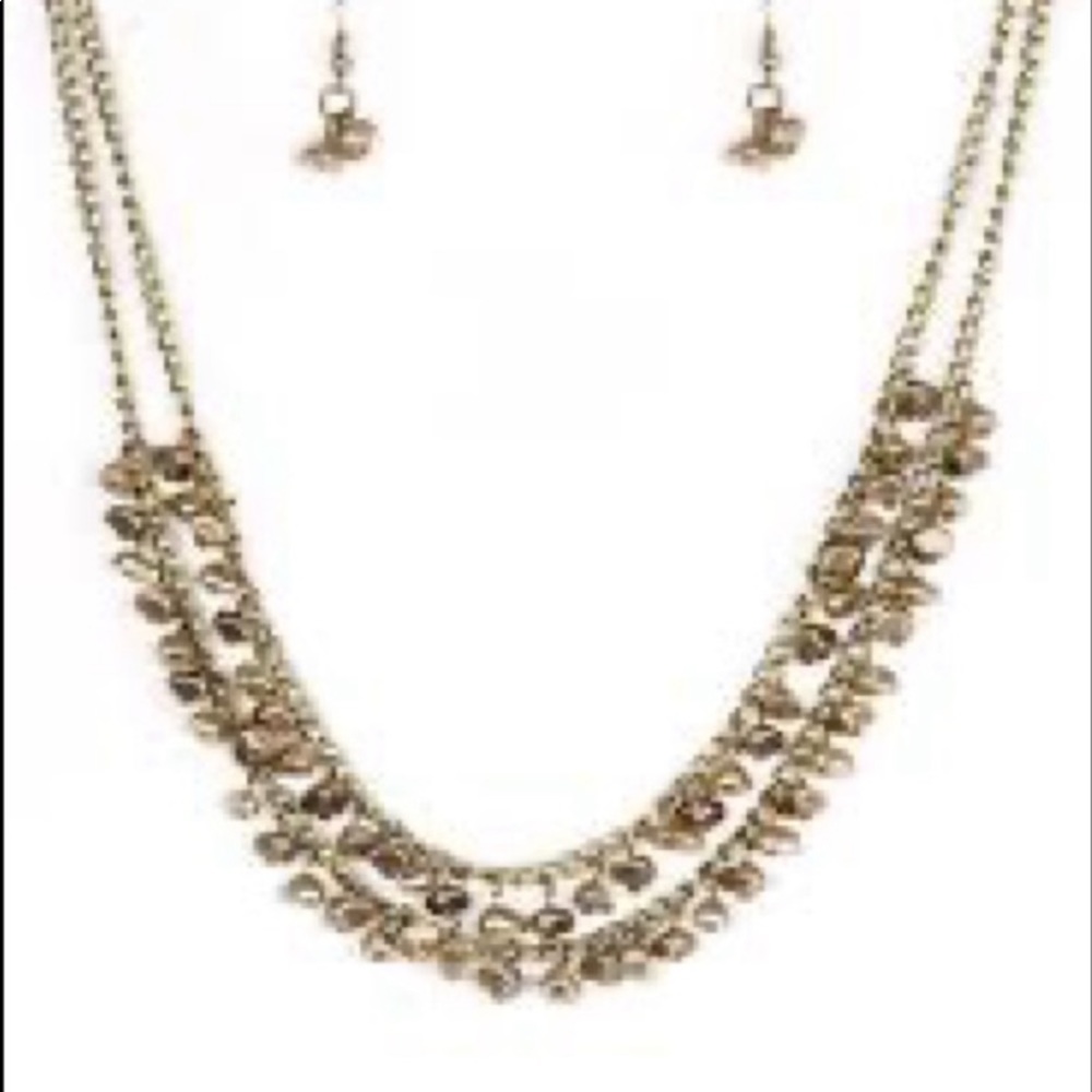 Brass beads necklace set